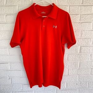 Under Armour Polo Golf Orange Size Medium